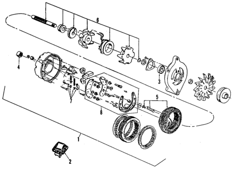 Alternator for 1993 Ford Explorer #0