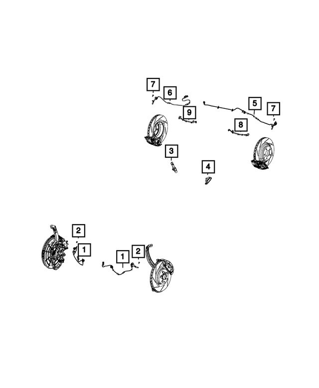 68158575AA - Electrical: Abs Sensor Wiring Clip, Left for Mopar Image