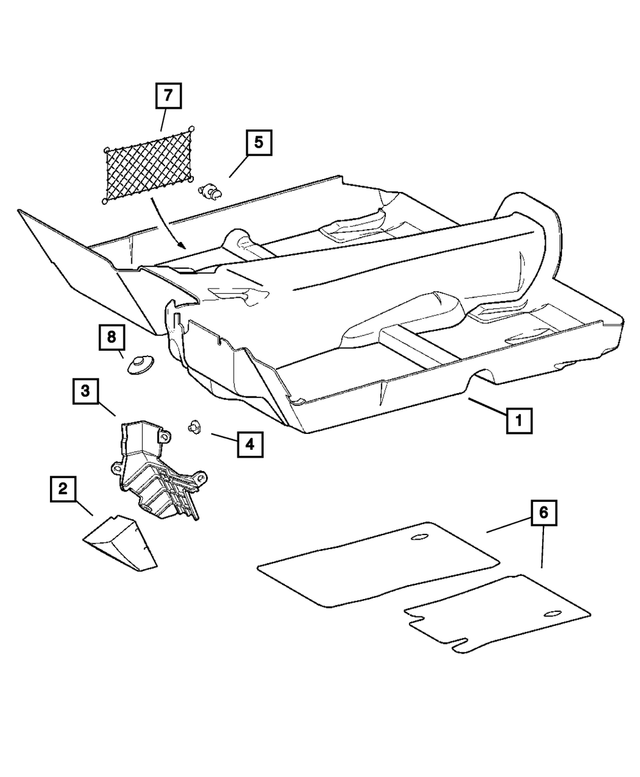 5099527AA - Interior Trim: Foot Rest Pad for Mopar Image image