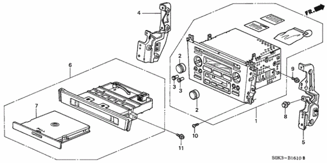 Auto Radio for 2000 Acura TL #0