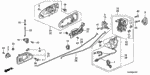 35765SM3003 - Body/Air Conditioning: SWITCH ASSY., L. POWER WINDOW for Honda Image