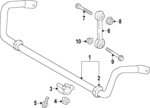 URO Parts Suspension Stabilizer Bar Link