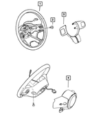 1TT671K7AA - : Steering Wheel Back Cover for Mopar Image