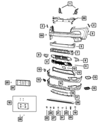 68140499AA - Frame, Bumper and Fascia: Front Bumper Beam for Mopar Image