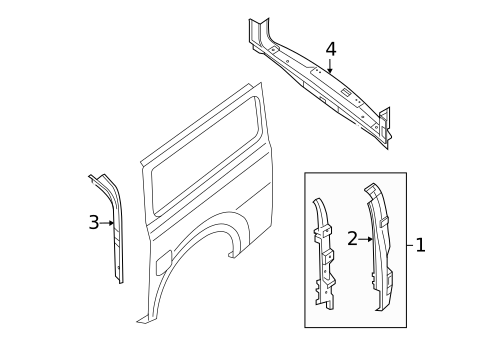 Rear Body for 2018 Nissan NV1500 #1