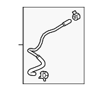PEAR20370 - Emission System: Vacuum Tube for Mazda: 3, CX-3, CX-30, CX-5 Image