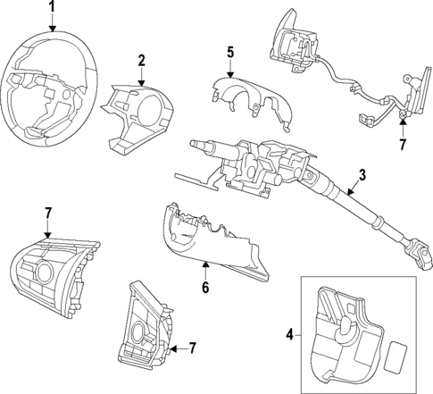 Steering Column for 2025 Acura TLX #0