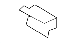 4K0807180 - Body: Center Grille Clamp for Audi Image