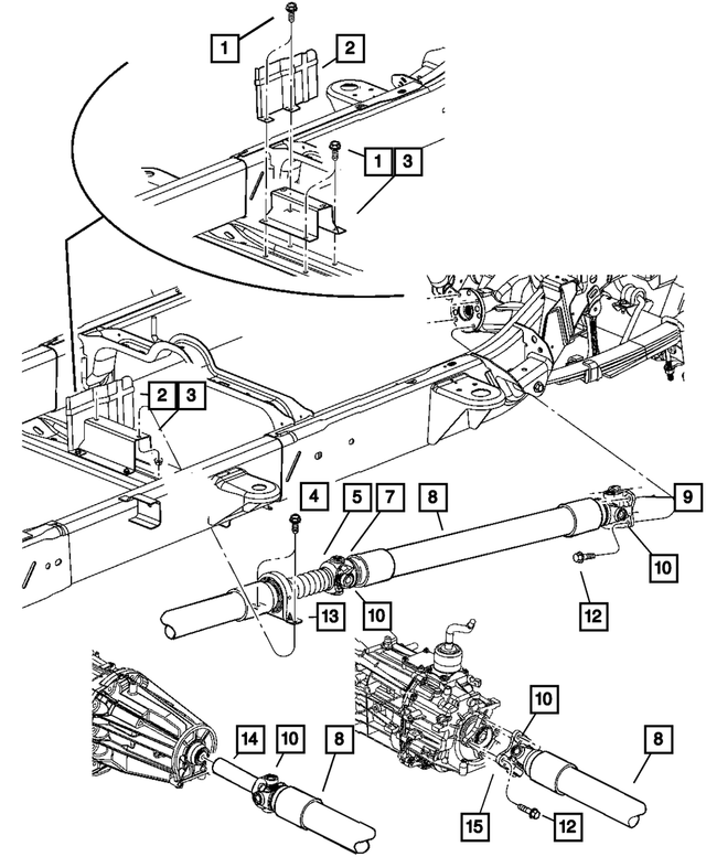 52123000AA - Propeller Shafts and U-Joints: Center Bearing Shield for Mopar Image image