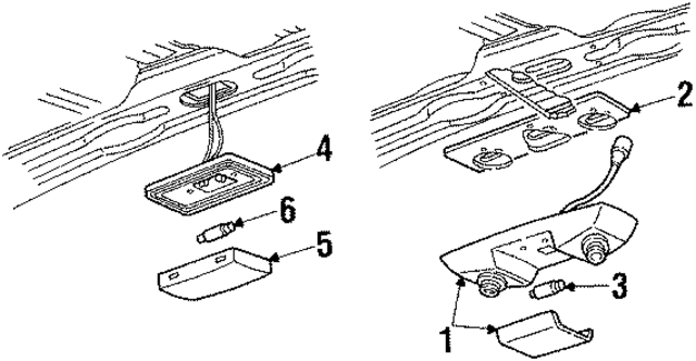 14056531 - Body: Dome Lamp Assembly for GM Image