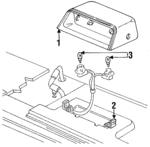 FOVY13A613A - Electrical: High Mount Lamp for Lincoln: Town Car Image