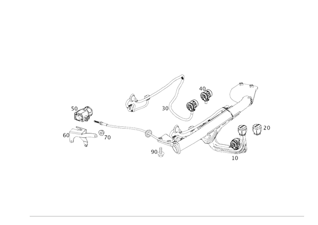 2465403307 - Trailer Coupling: Electrical Wiring Harness for Mercedes-Benz Image image