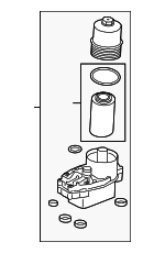 LR124259 - Engine: Filter Assembly for Land Rover: Discovery, Range Rover, Range Rover Sport Image