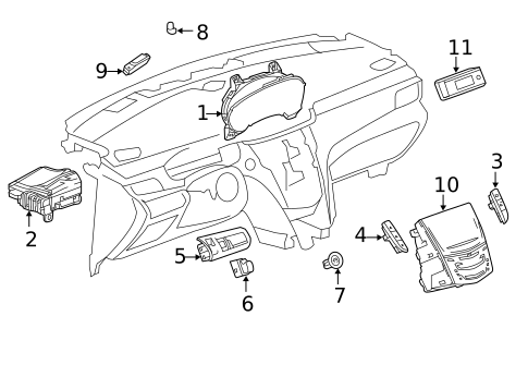 Instruments & Gauges for 2013 Cadillac XTS #0