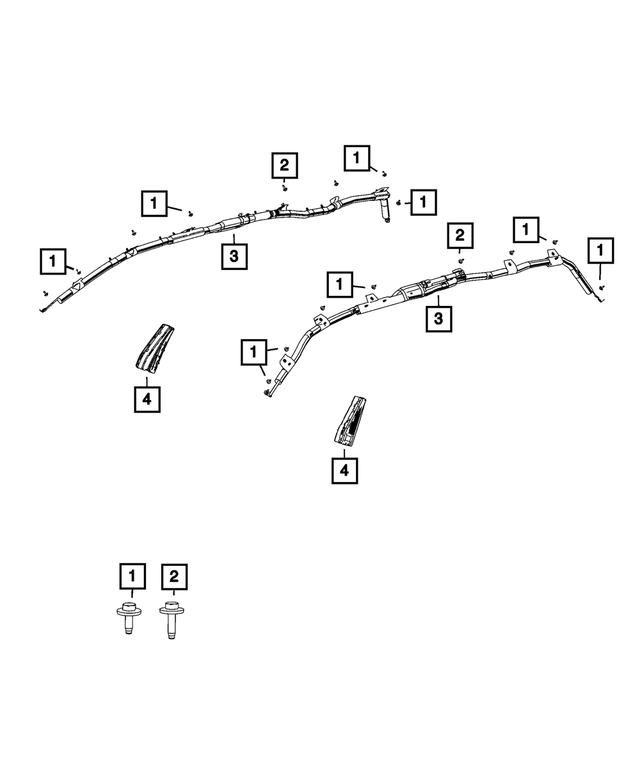 68250179AG - Restraints: Side Curtain Air Bag, Left for Mopar Image image