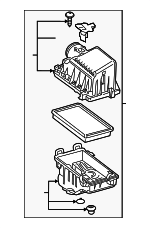 17700F2100 - Engine: Air Cleaner Assembly for Toyota Image