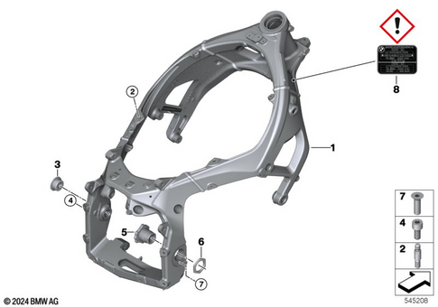 Motorcycle Frame for 2026 BMW-Motorrad M 1000 RR #0