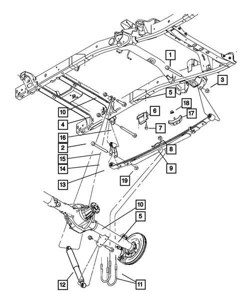 Rear Suspension and Cradle for 2010 Dodge Ram 3500 #0