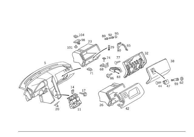 2026890016 - Panelling: Reinforcement for Mercedes-Benz Image image