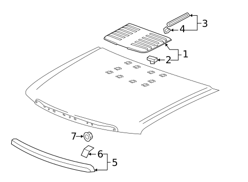 Exterior Trim - Hood for 2025 GMC Sierra 2500 HD #0
