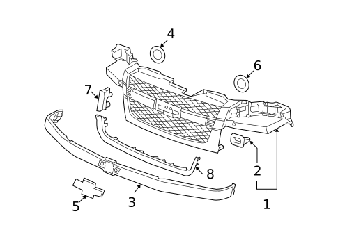 Grille & Components for 2005 Chevrolet Colorado #0