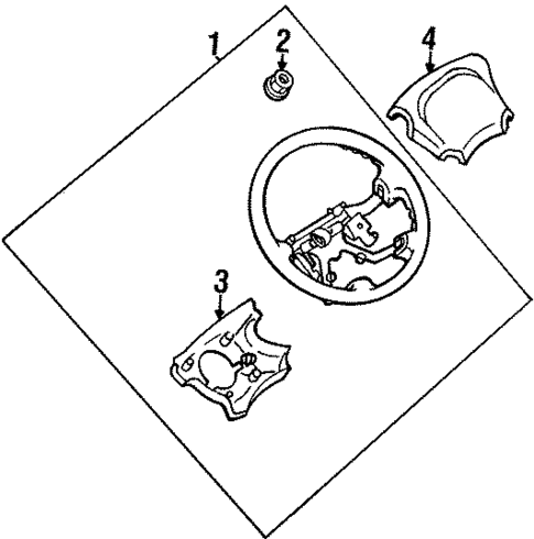 Steering Wheel & Trim for 2004 Isuzu Axiom #0