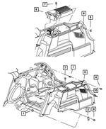 1CL73BD1AC - Interior Trim: Quarter Trim Panel, Left for Mopar Image image