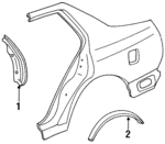 72920SV4003 - Body: Pillar Cover for Honda: Accord Image