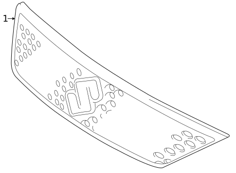 Grille & Components for 2007 Suzuki Aerio #0