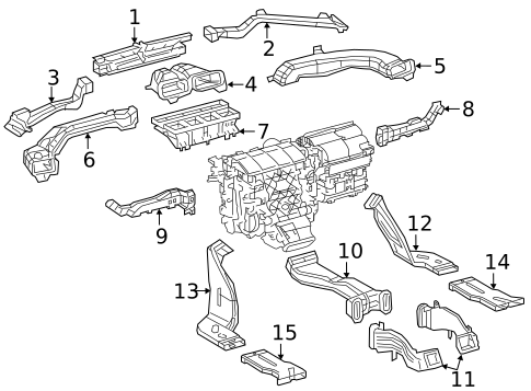 Ducts for 2018 Toyota Camry #1