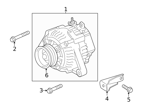 Alternator for 2019 Toyota Highlander #0