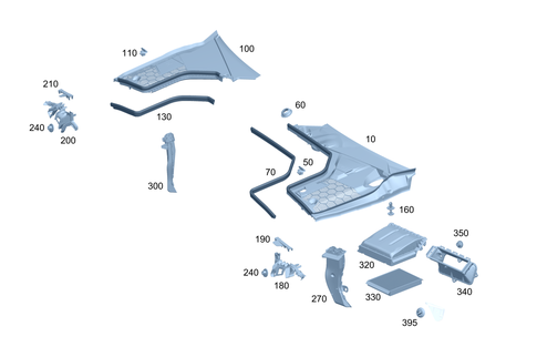 Water Deflector with Intake Bowl for 2020 Mercedes-Benz C43 AMG #0