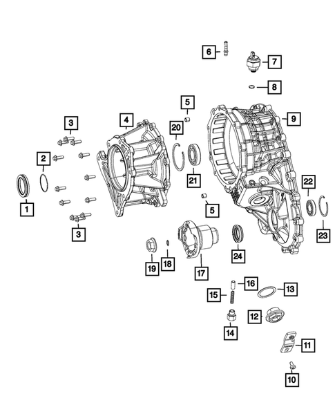 Case and Related Parts for 2020 Jeep Wrangler #1