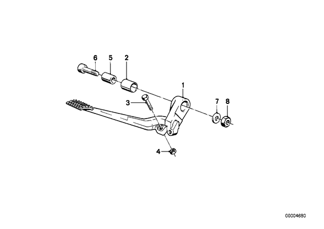 35211457385 - : Brake Lever, Black for BMW-Motorrad Image