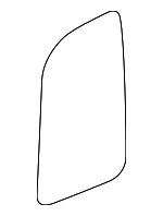 9108113200 - : Mirror Glass - Right Upper for Mercedes-Benz Image