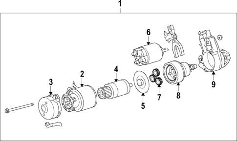 Starter for 2007 Lexus LS460 #0