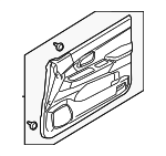 MR651474 - : Door Trim Panel for Mitsubishi Image
