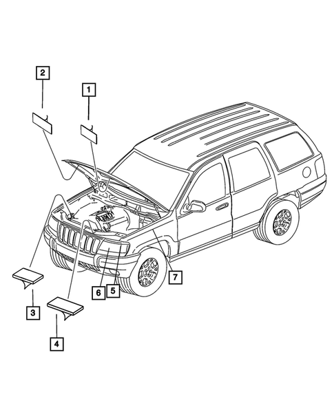 Under Hood for 2005 Jeep Grand Cherokee #0