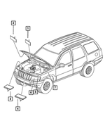 55056347AA - Labels All Vehicle Locations: Air Conditioning System Label for Mopar Image
