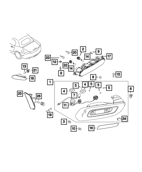 Lamps-Interior and Exterior for 2017 Fiat 124 Spider #0