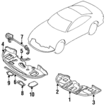 MB935456 - : Air Deflector for Mitsubishi: 3000GT Image
