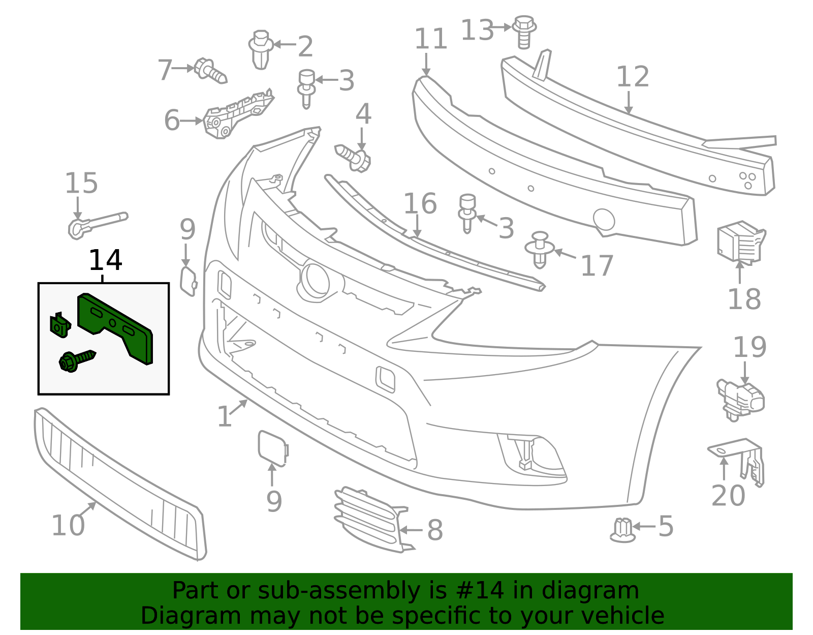Evan-Fischer Front License Plate Bracket For 2011-2015 Scion XB – Direct Replacement 5211412150