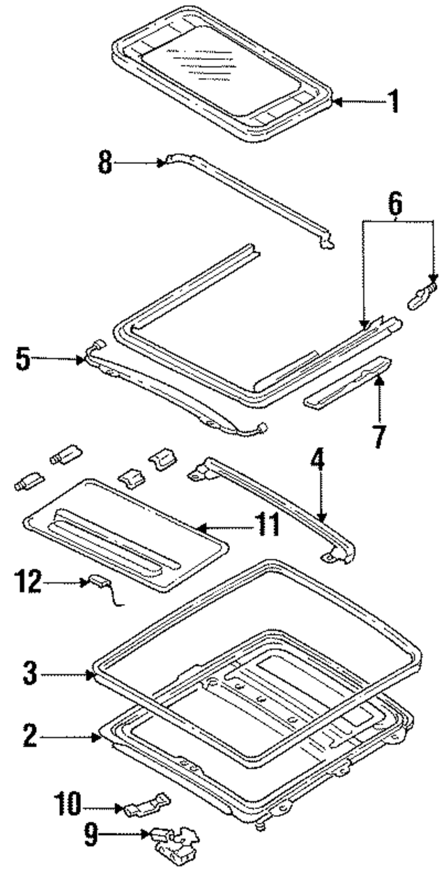 73639D4010 - : Weatherstrip for Nissan Image