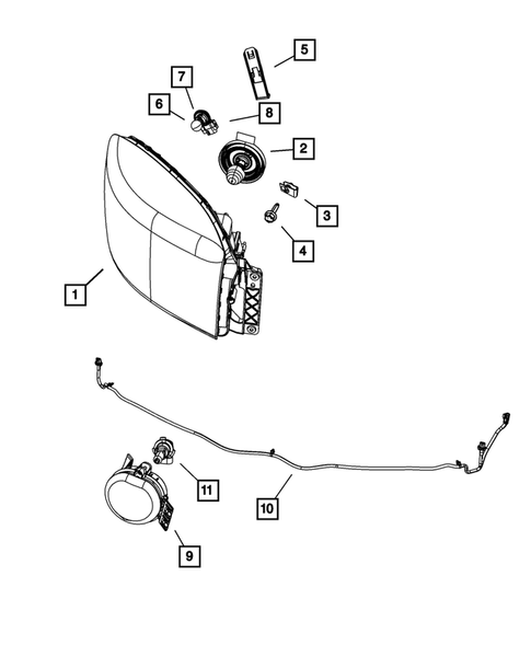 Lamps-Interior and Exterior for 2011 Ram 2500 #1
