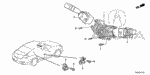35400S5A013 - Electrical/Exhaust/Heater/Fuel: SWITCH ASSY., DOOR (MATSUSHITA) for Acura Image