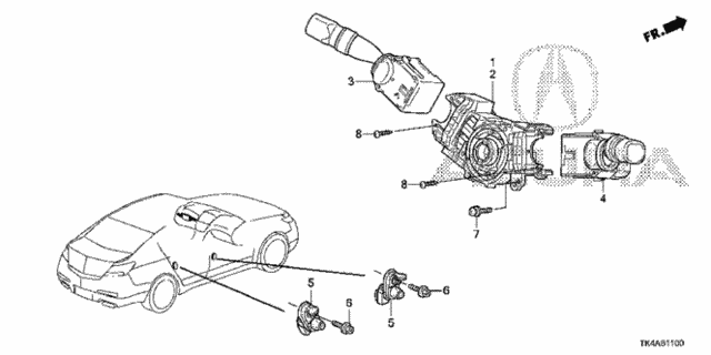 Combination Switch for 2013 Acura TL #0