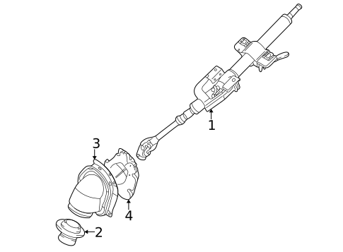 Steering Column Components for 2002 Mitsubishi Lancer #0