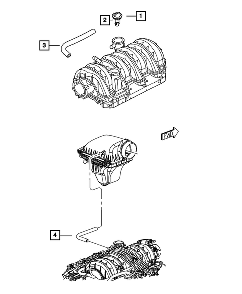 Crankcase Ventilation for 2010 Chrysler 300 #0