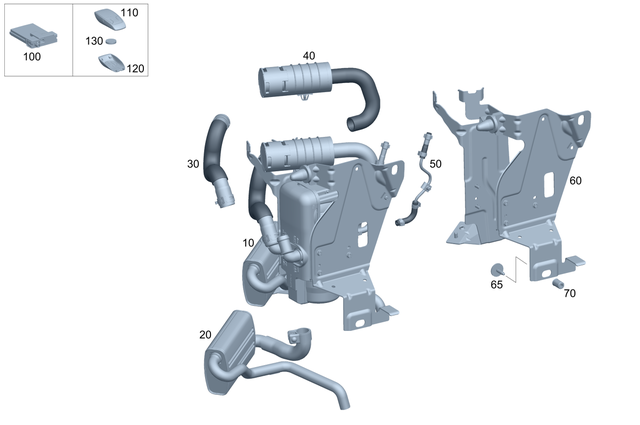 2475008700 - Cooling/Auxiliary Heating: Stationary Heater for Mercedes-Benz: 220a, A220, CLA250, CLA35 AMG, GLA250, GLA35 AMG, GLB250, GLB35 AMG Image image