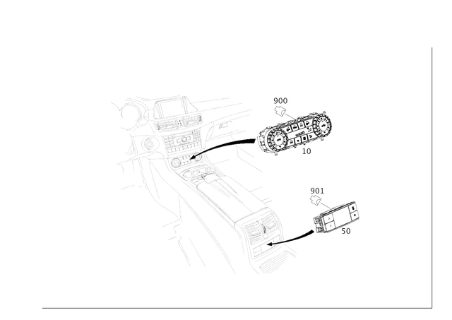 2049003803 - Heating and Ventilation: Control Unit for Mercedes-Benz: C250, C300, C350, C63 AMG, CLS550, CLS63 AMG Image image